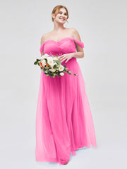 Hors De l'Épaule Col En Cœur Tulle Robe Azalée