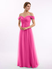 Hors De l'Épaule Col En Cœur Tulle Robe Azalée