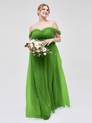 Hors De l'Épaule Col En Cœur Tulle Robe Mousse