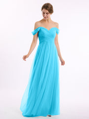 Hors De l'Épaule Col En Cœur Tulle Robe Piscine