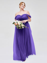 Hors De l'Épaule Col En Cœur Tulle Robe Régence