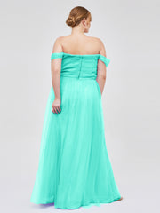 Hors De l'Épaule Col En Cœur Tulle Robe Spa