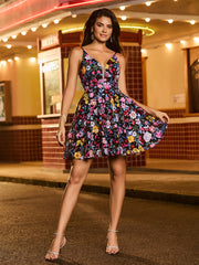 Robe de rentrée ligne A avec appliqués de fleurs