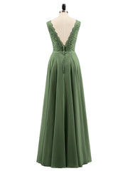 Dentelle Bustier Jupe en Mousseline Robe Longue Olive Verte Grande Taille