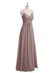 Spaghetti Bretelle Col En V Mousseline Robes Dusk Grande Taille