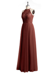 Dentelle Corsage Et Tulle Jupe Robes Longues terracotta Grande Taille