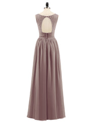 Dentelle et Mousseline Robes avec Dos Nu Dusk