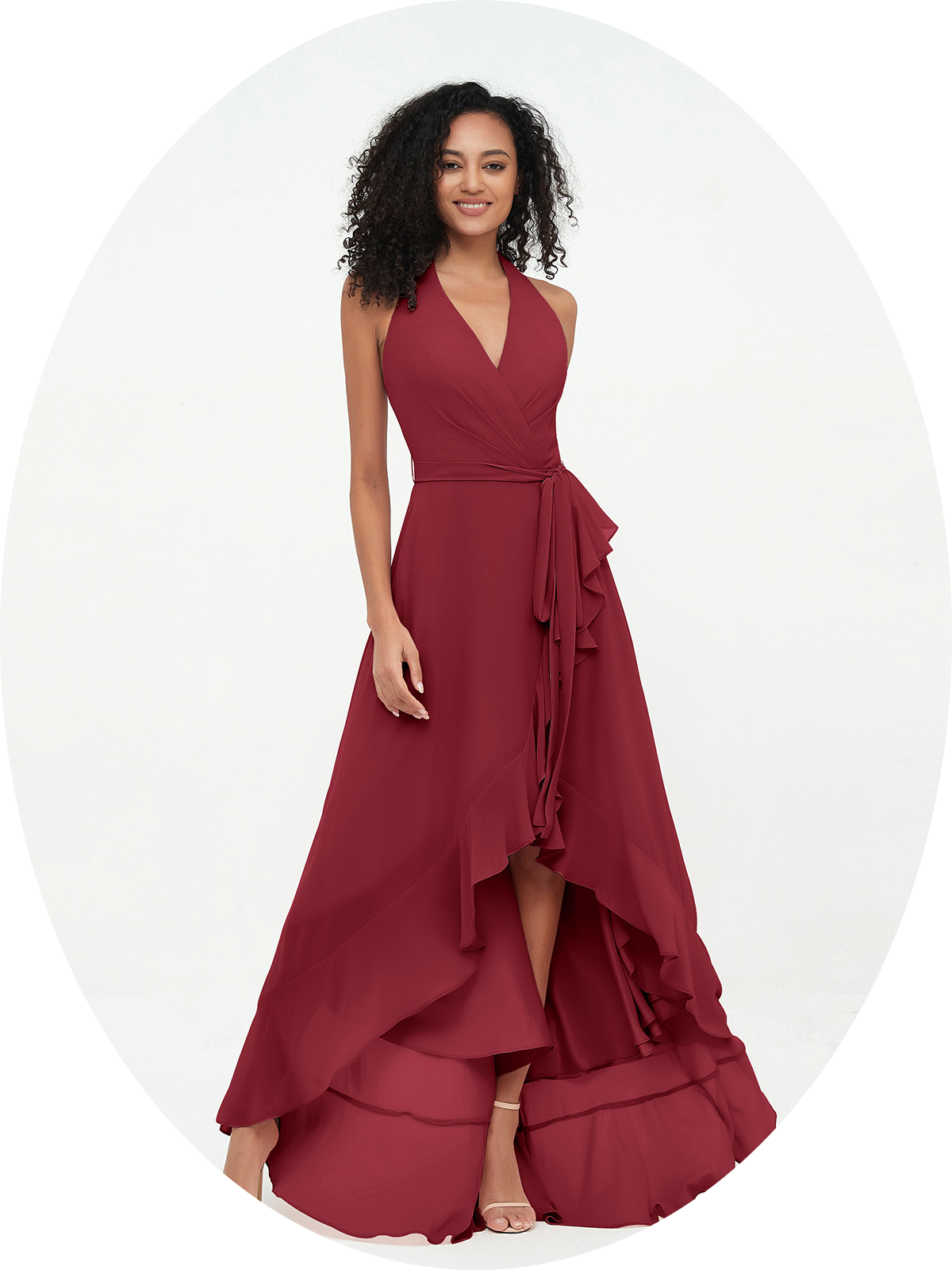 ROBES DE DEMOISELLE D’HONNEUR ASYMÉTRIQUES