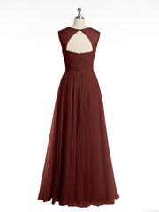 CROISÉ-Plissée Tulle Robes Longues Avec Bretelles Perlées terracotta Grande Taille