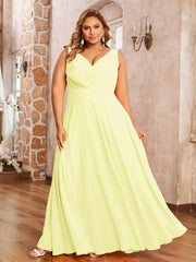 Spaghetti Bretelle Dentelle Robe avec Corset Dos Jonquille Grande Taille