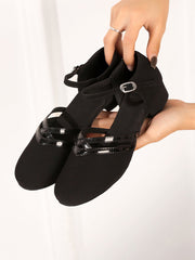 Chaussures de bal pour femme à talon cubain pour danse en intérieur