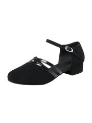 Chaussures de bal pour femme à talon cubain pour danse en intérieur