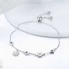 Cadeau de demoiselle d’honneur de bracelet Bolo Snowflower