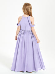Robes de Demoiselle d'Honneur Junior à Hors de l'Épaule de Rêve Lilas