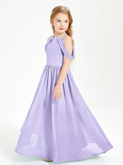 Robes de Demoiselle d'Honneur Junior à Hors de l'Épaule de Rêve Lilas