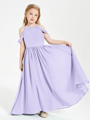 Robes de Demoiselle d'Honneur Junior à Hors de l'Épaule de Rêve Lilas