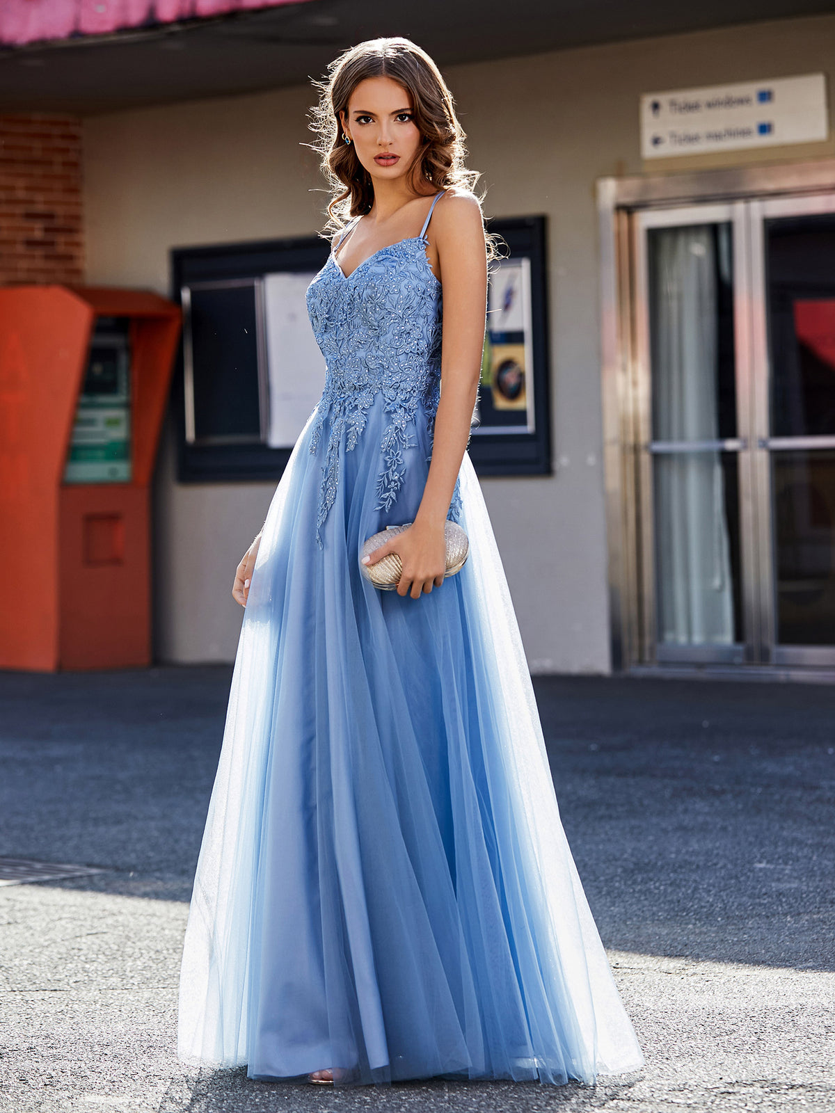 Robe Chemisier à Bretelles BODEN Avec Détails Velours Bleu - Taille 164 (TOP)