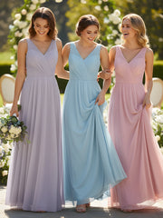 Illusion Col En V Tulle Robes Longues Dusk