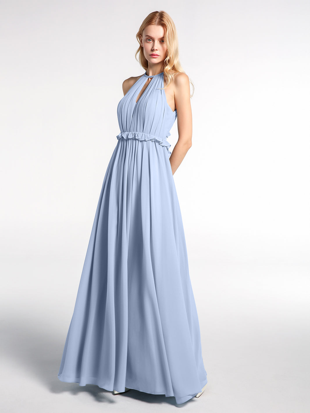 Robe MAX AND CLEO By BCBG - Taille 8 - En Mousseline Avec Licou Perlée - Neuve Avec Étiquette (Prix D'Origine 137$)