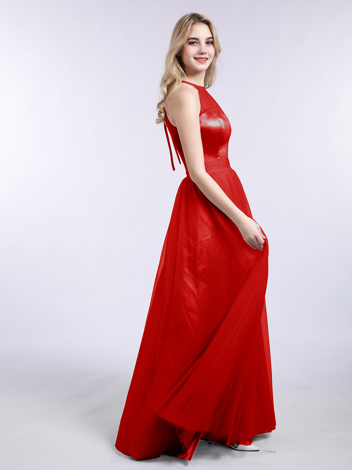 Robe rouge en discount tulle