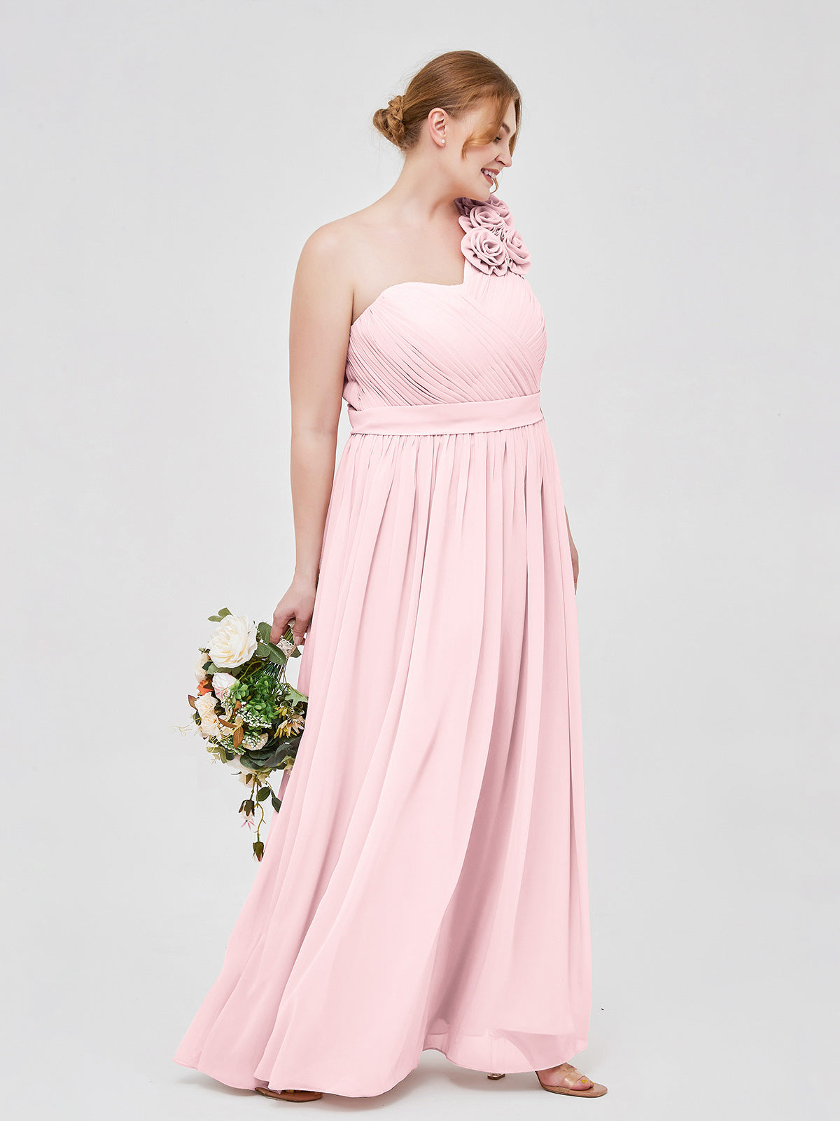 Robe rose discount pale grande taille